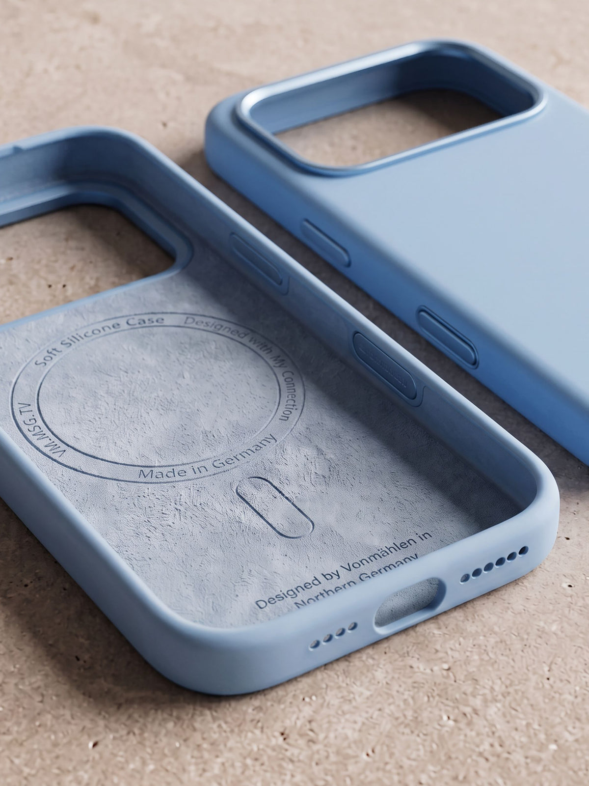 Vonmaehlen Soft Silicone Case for iPhone 18 Pro Max - Light Blue