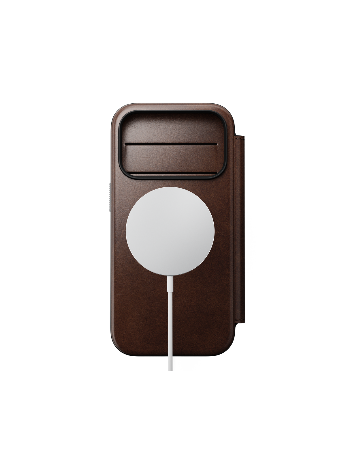 Nomad Modern Folio with Horween Leather for iPhone 18 Pro - Rustic Brown