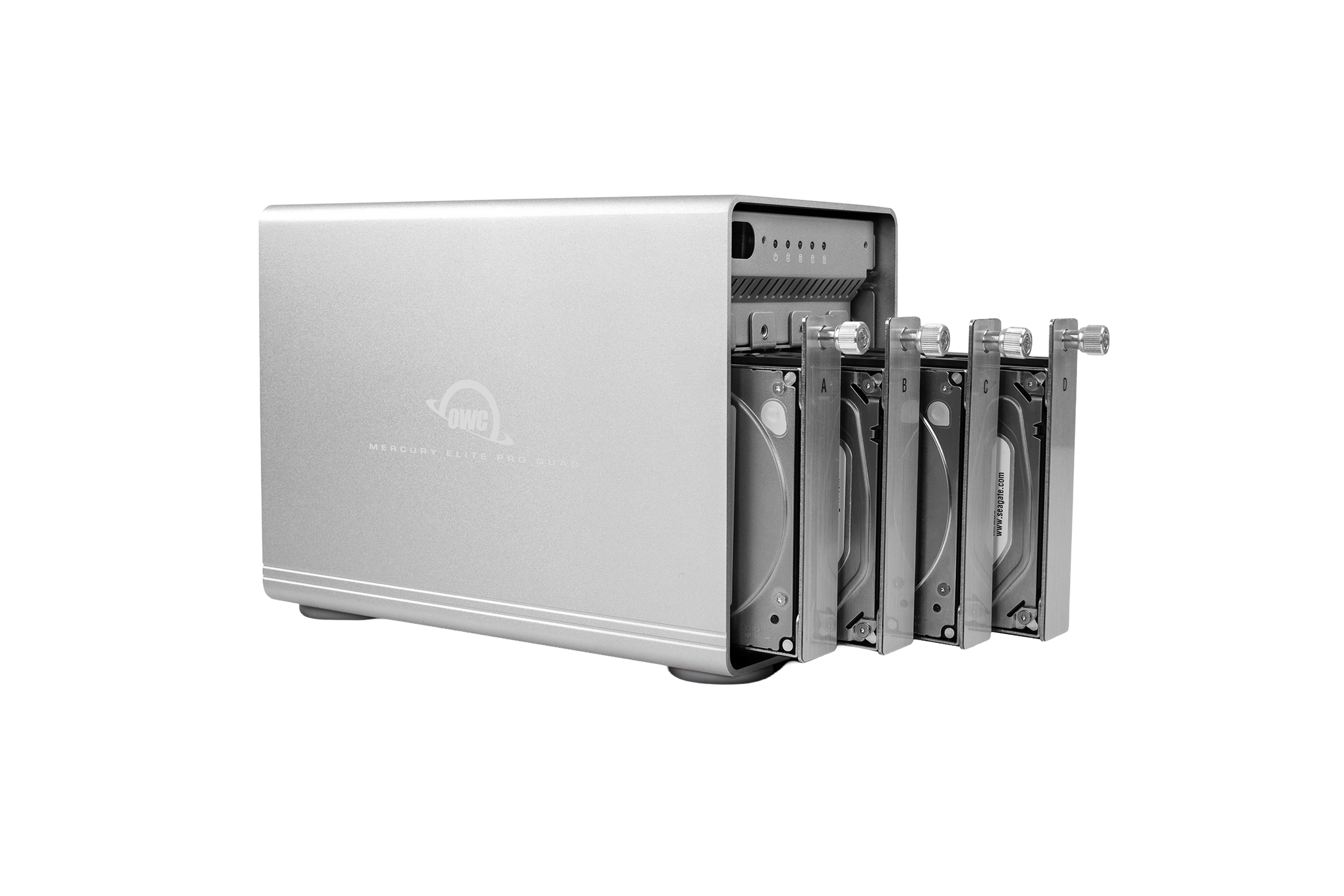OWC 16TB HDD Mercury Elite Pro Quad Four-Drive USB 3.2 External Storage Solution with SoftRAID