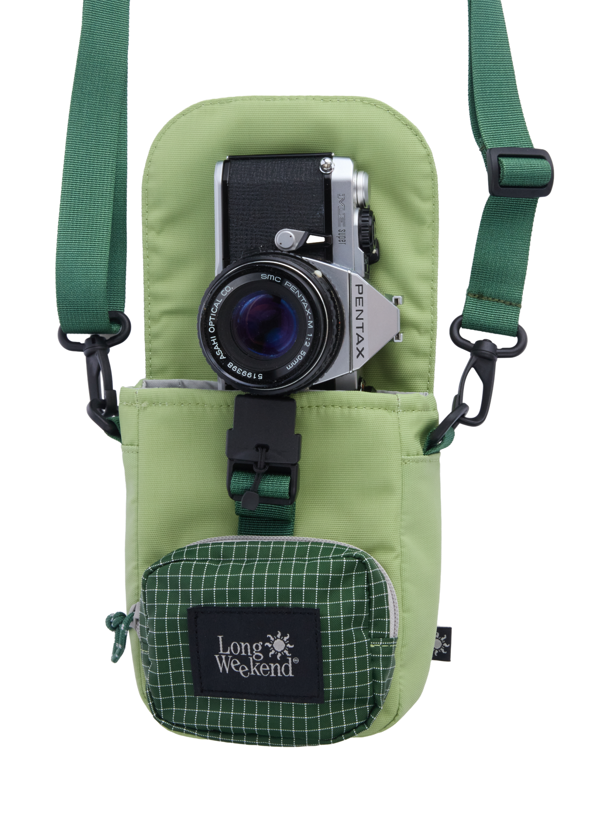 Long Weekend Crossbody Camera Pouch - Moss Green