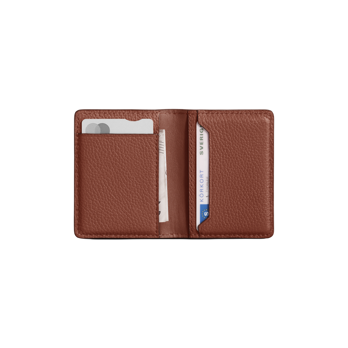 Woolnut Leather Wallet - Cognac