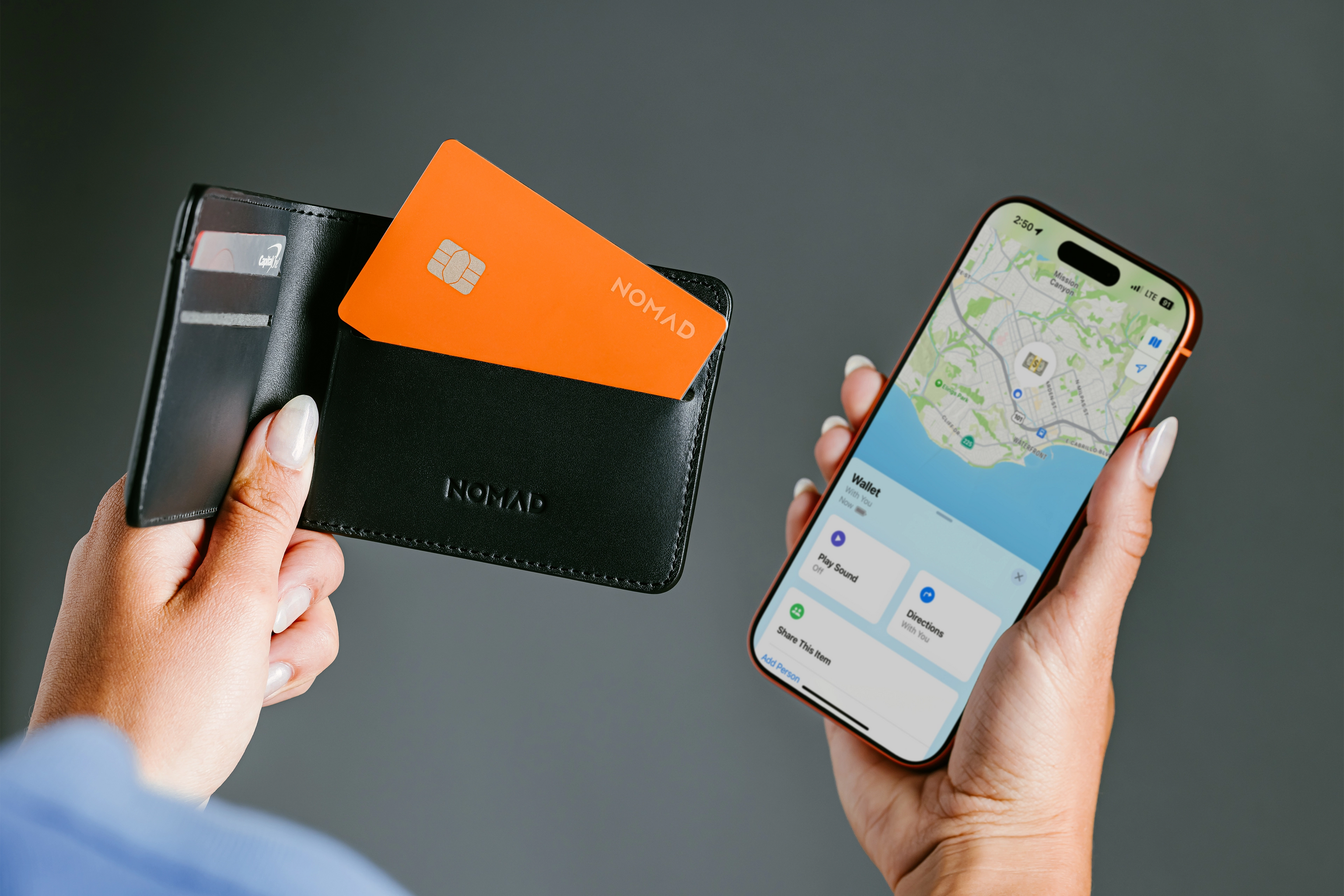 Nomad Tracking Card Pro - Stellar Orange - Apple (Find My)