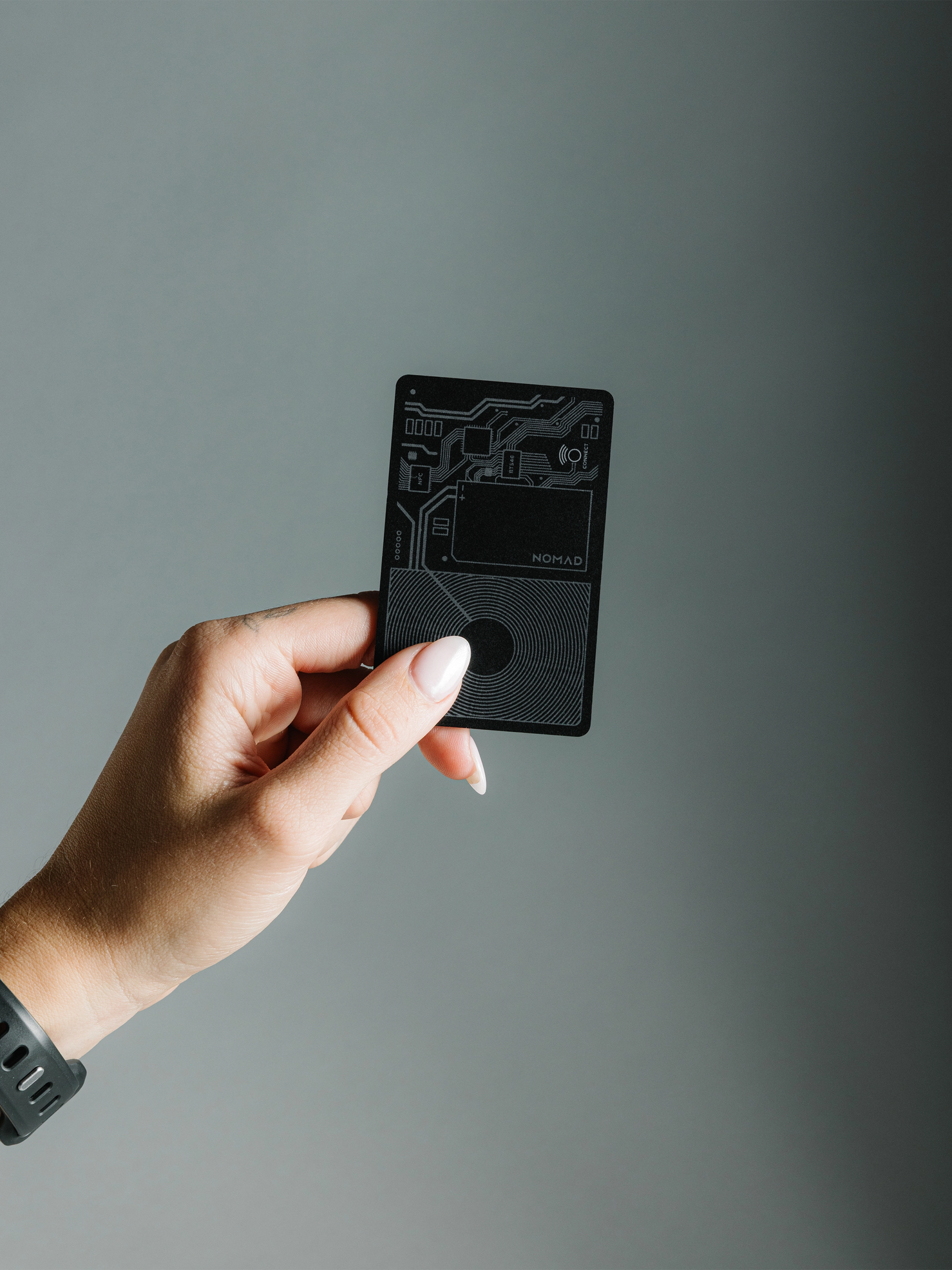 Nomad Tracking Card Air v2 for - Black - Apple (Find My)