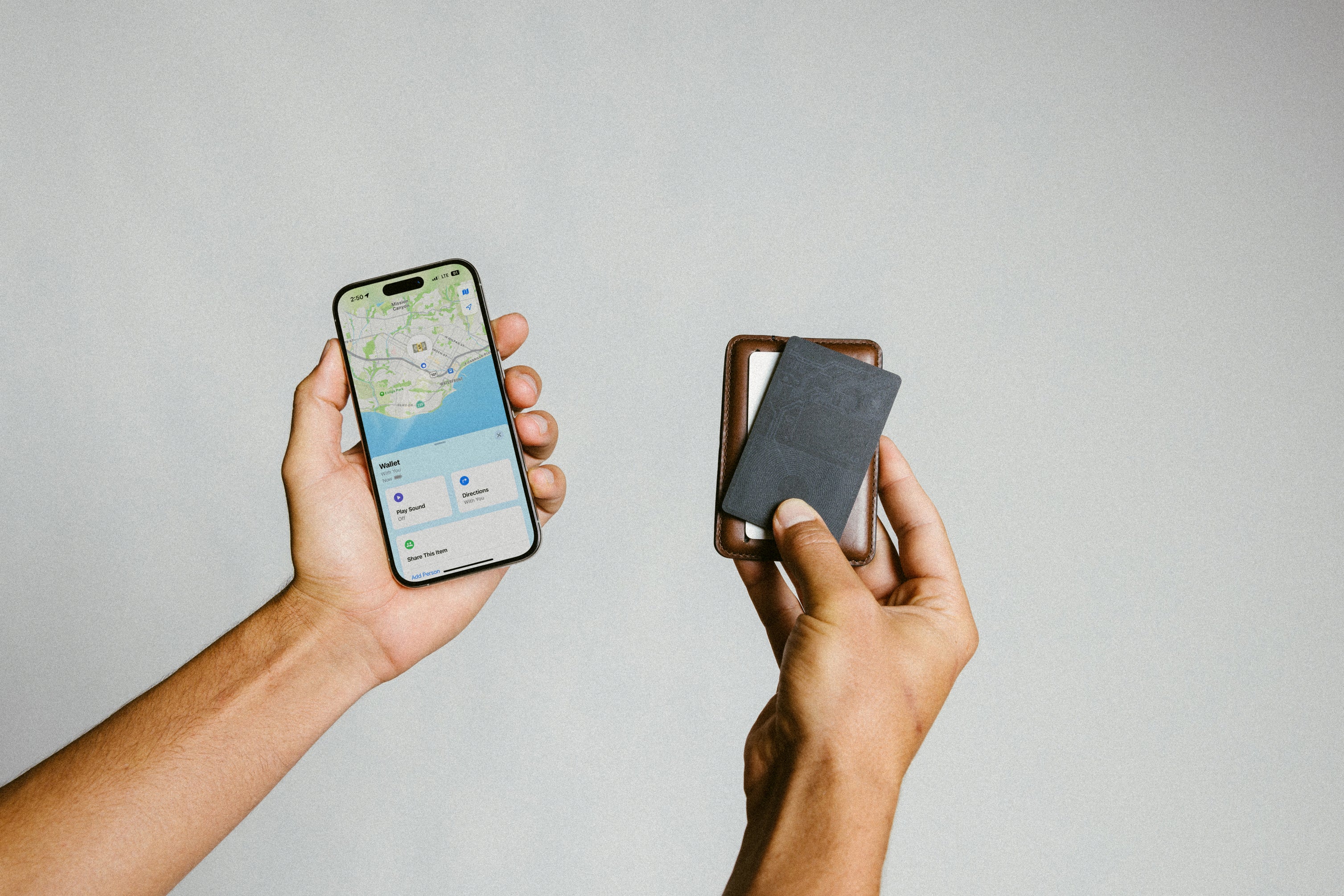 Nomad Tracking Card Air v2 for - Black - Apple (Find My)