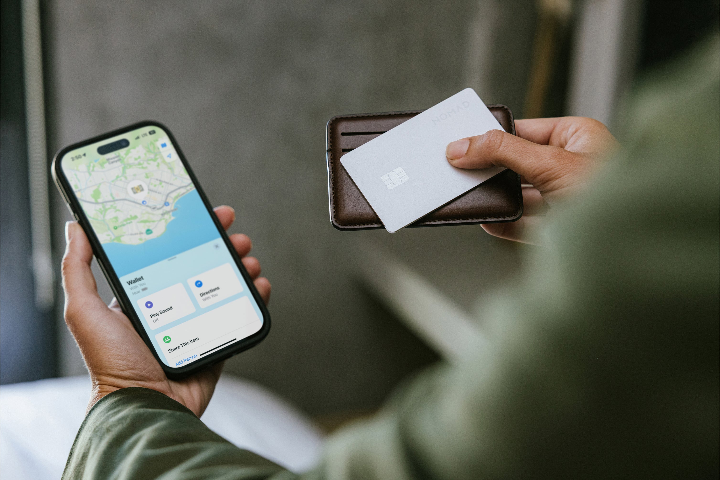 Nomad Tracking Card Pro - White - Apple (Find My)