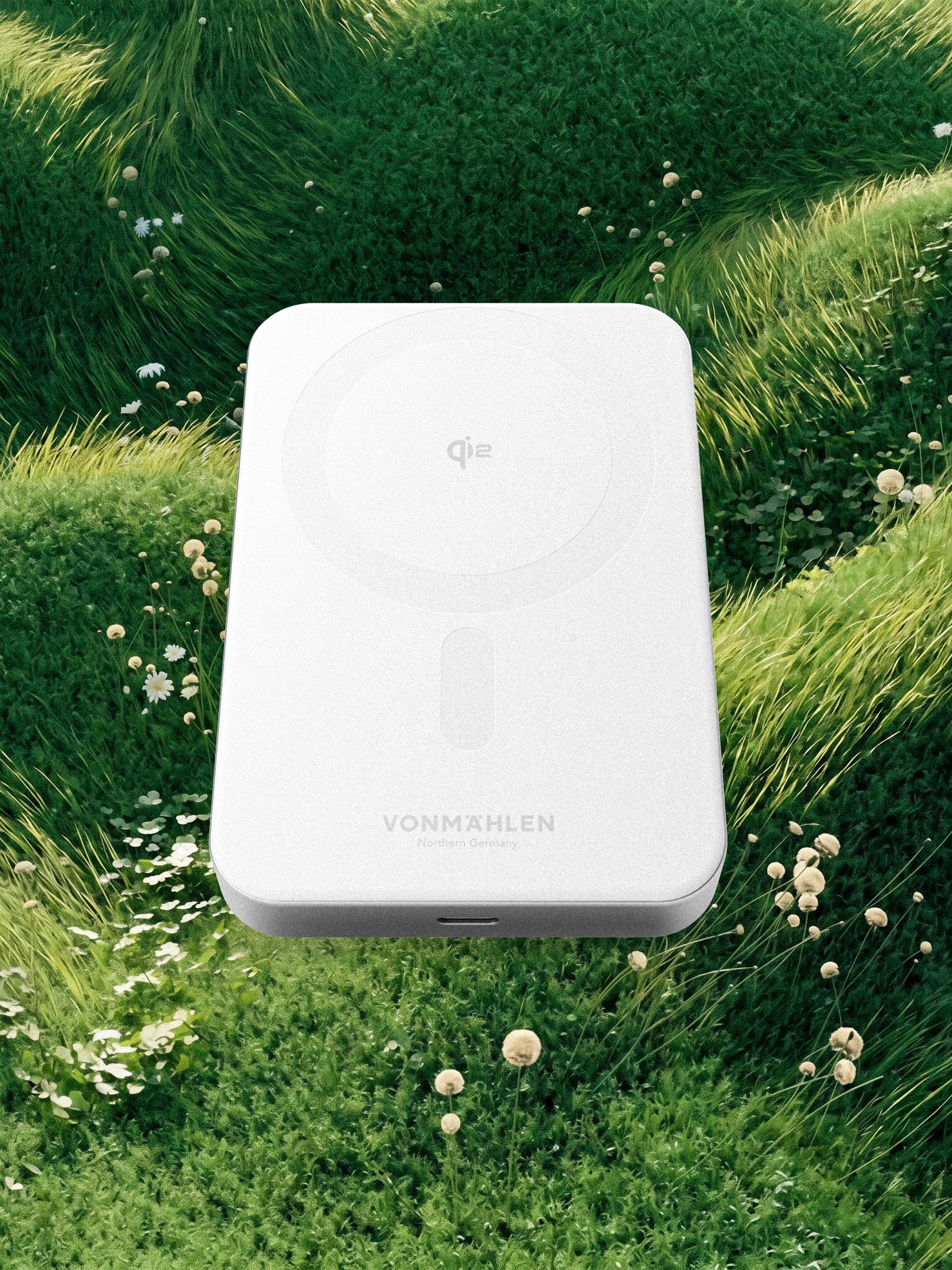 Vonmahlen Evergreen Mag 10,000 mAh 15W Power Bank - White