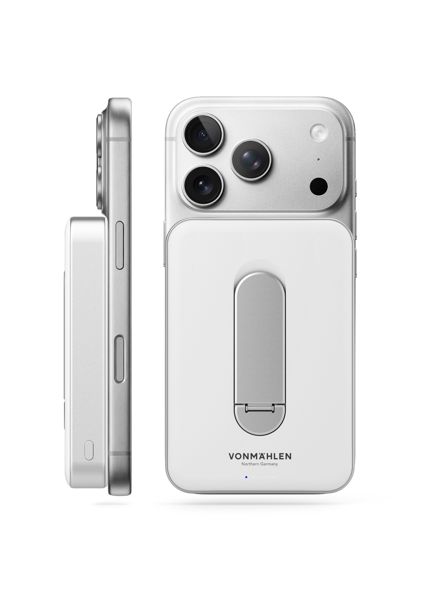 Vonmahlen Evergreen Mag 10,000 mAh 15W Power Bank with Kickstand - White