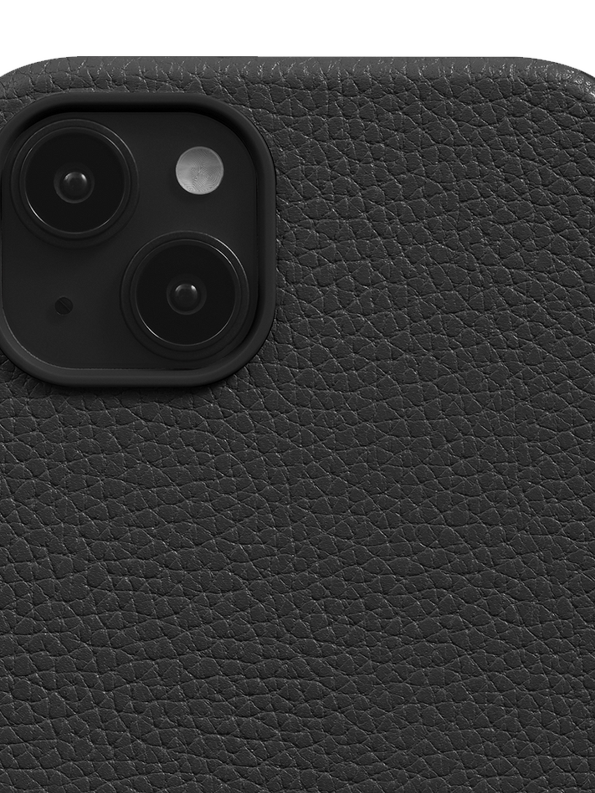 Woolnut Leather Case for iPhone 15 Plus - Black