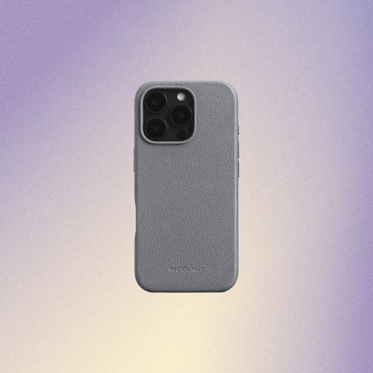 Woolnut Leather Case for iPhone 16 Pro - Grey
