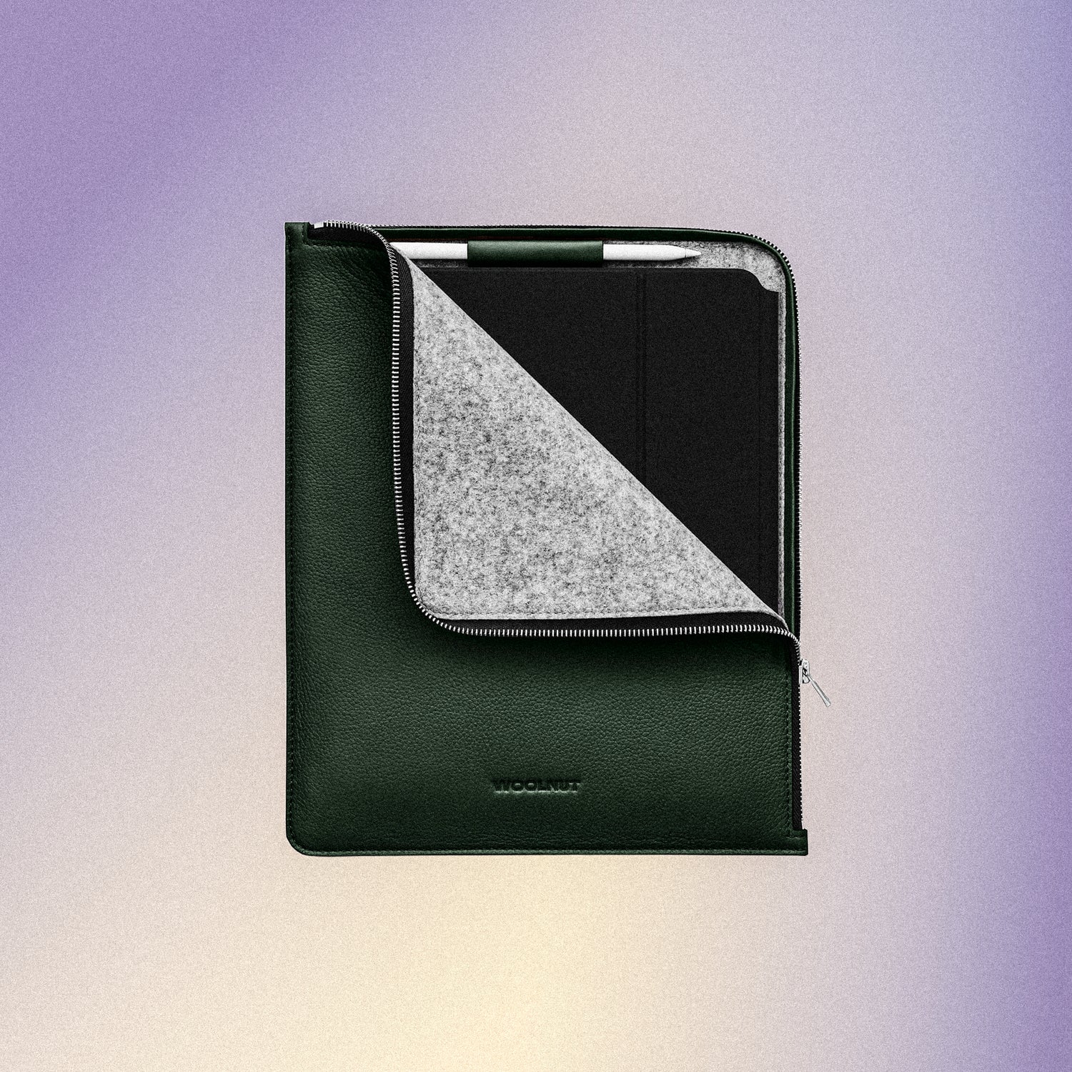 Woolnut Leather Folio for 13-inch iPad Pro & Air - Green