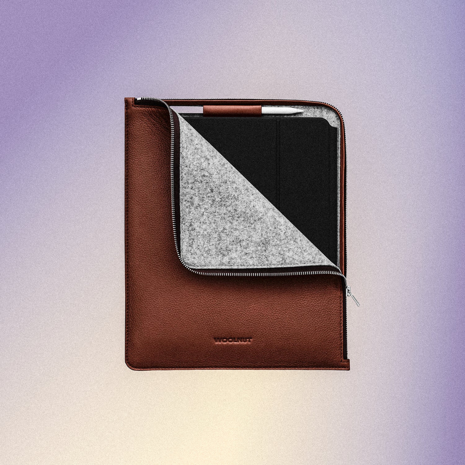 Woolnut Leather Folio for 13-inch iPad Pro & Air - Cognac