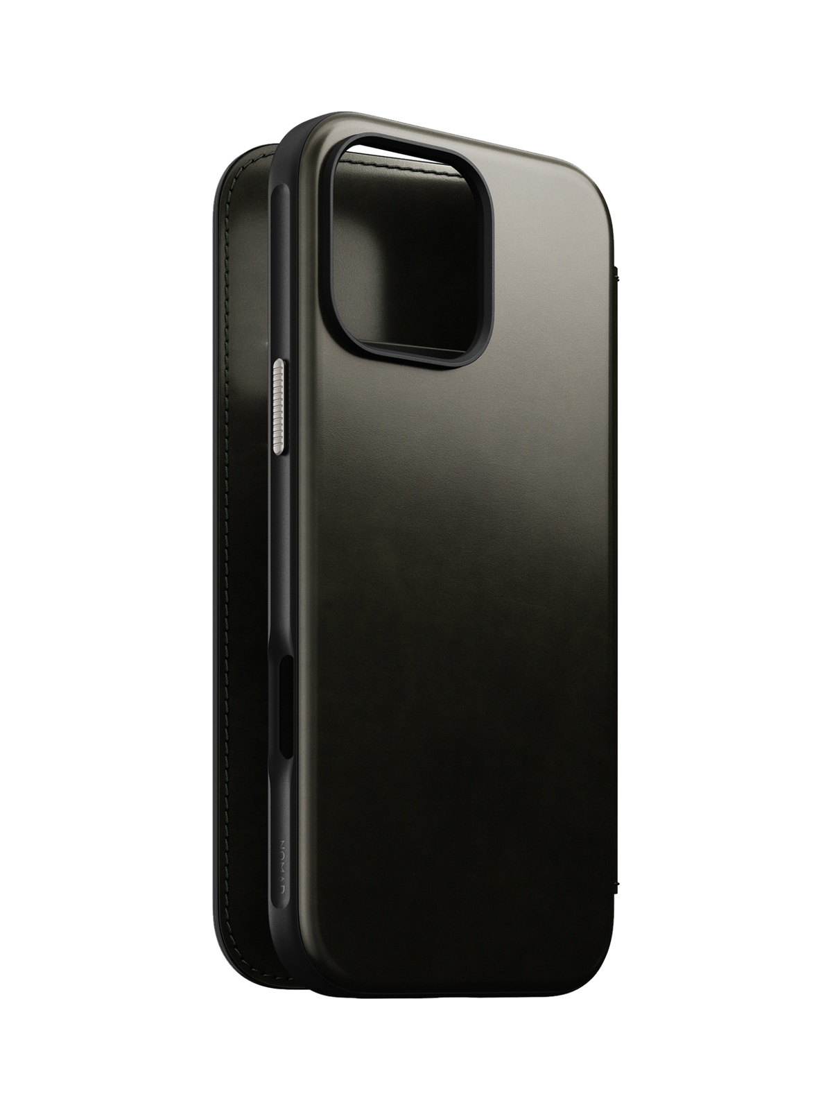 Nomad Modern Leather Folio with Horween Leather for iPhone 16 Pro Max - Green Chrome - Limited Edition