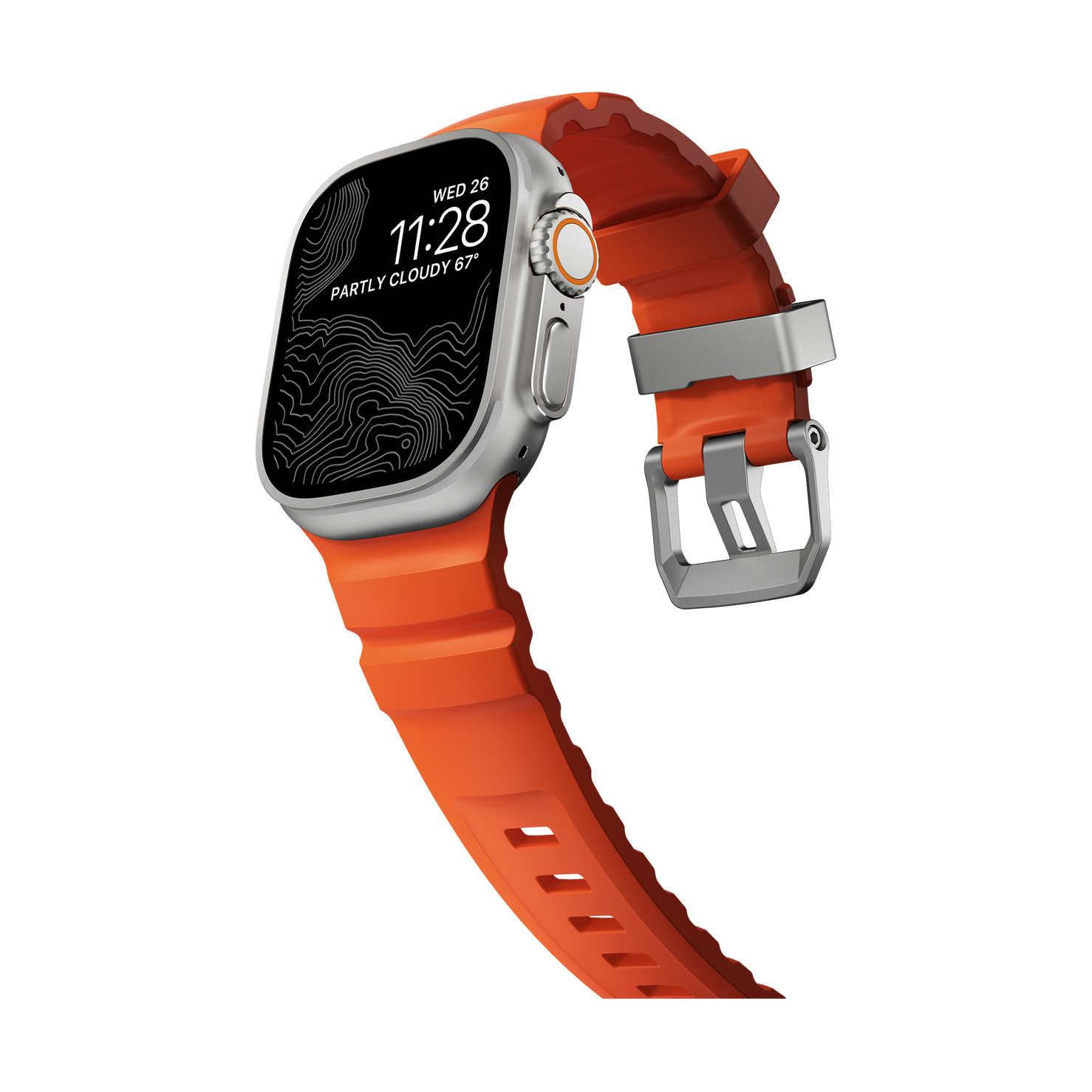 Nomad Rocky Point Band - 46/49mm - Natural Hardware - Magma