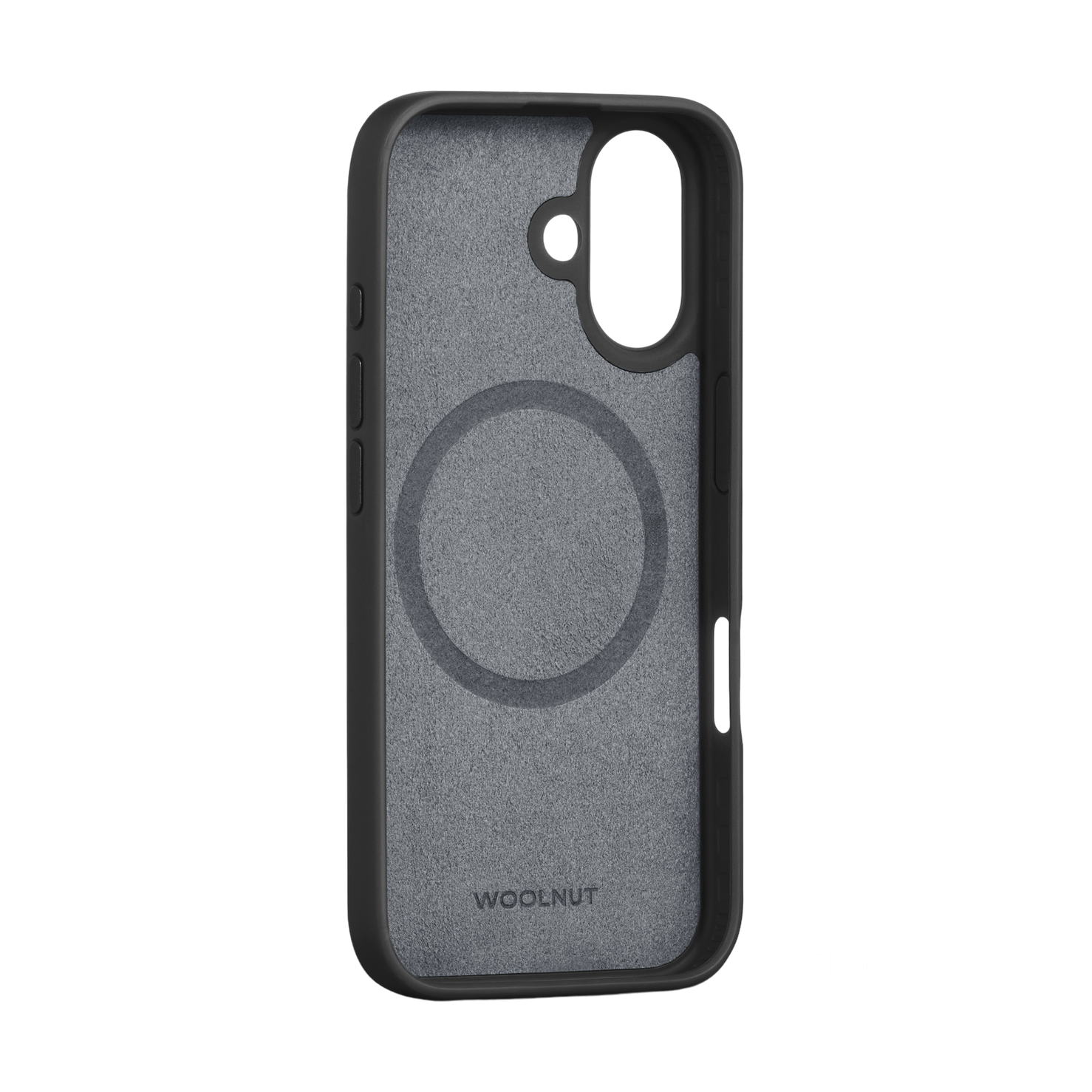 Woolnut Leather Case for iPhone 16 - Black