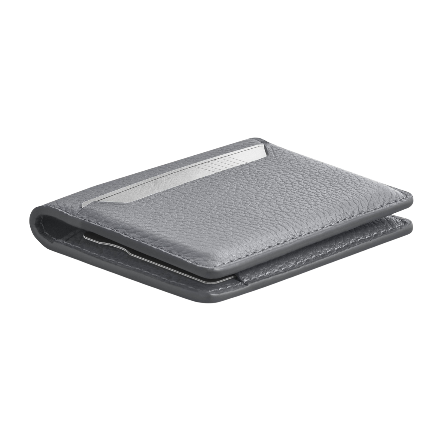 Woolnut Leather Wallet - Grey